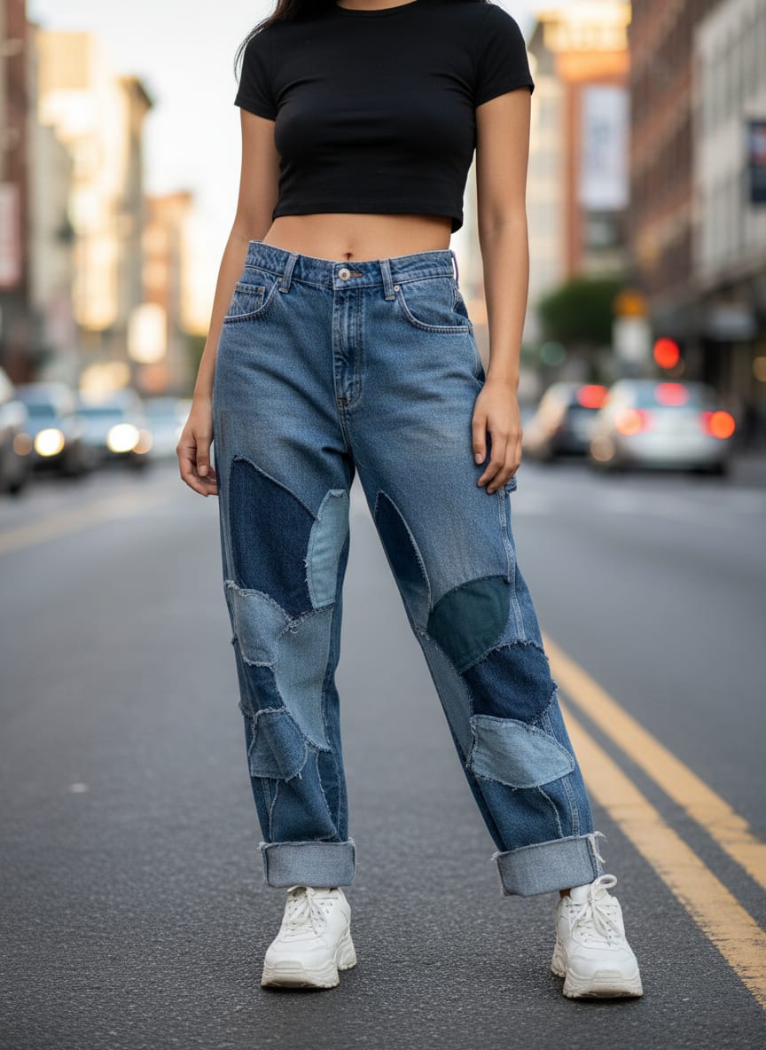 ReBetty Petal Patch Jeans
