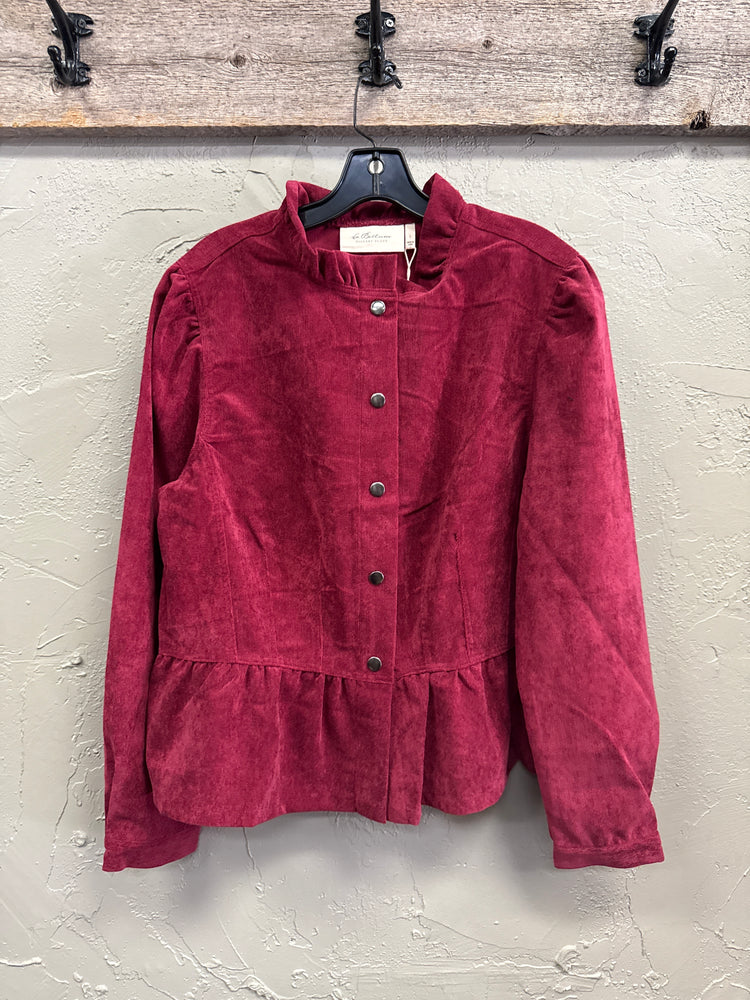NWT LA BELLUM CORDUROY-LIKE JACKET