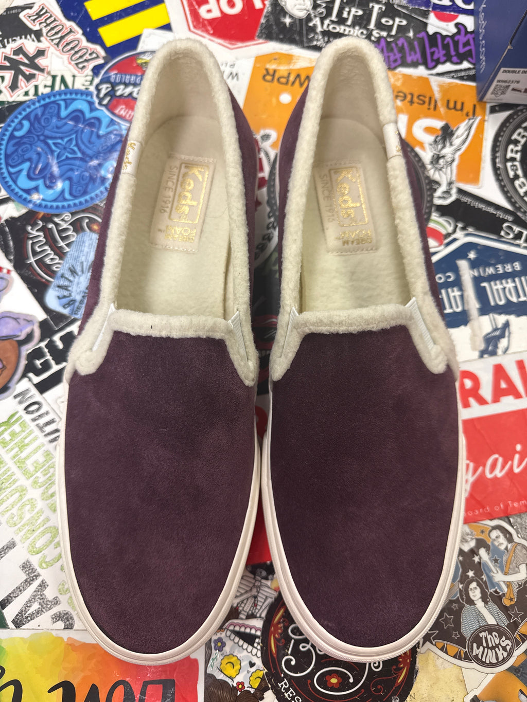 NIB Keds Suede & Sherpa Slip-On (org$65)