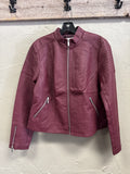 NWOT OSO CASUALS VEGAN LEATHER MOTO