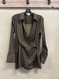 FREE PEOPLE WRAP TOP (org$98)