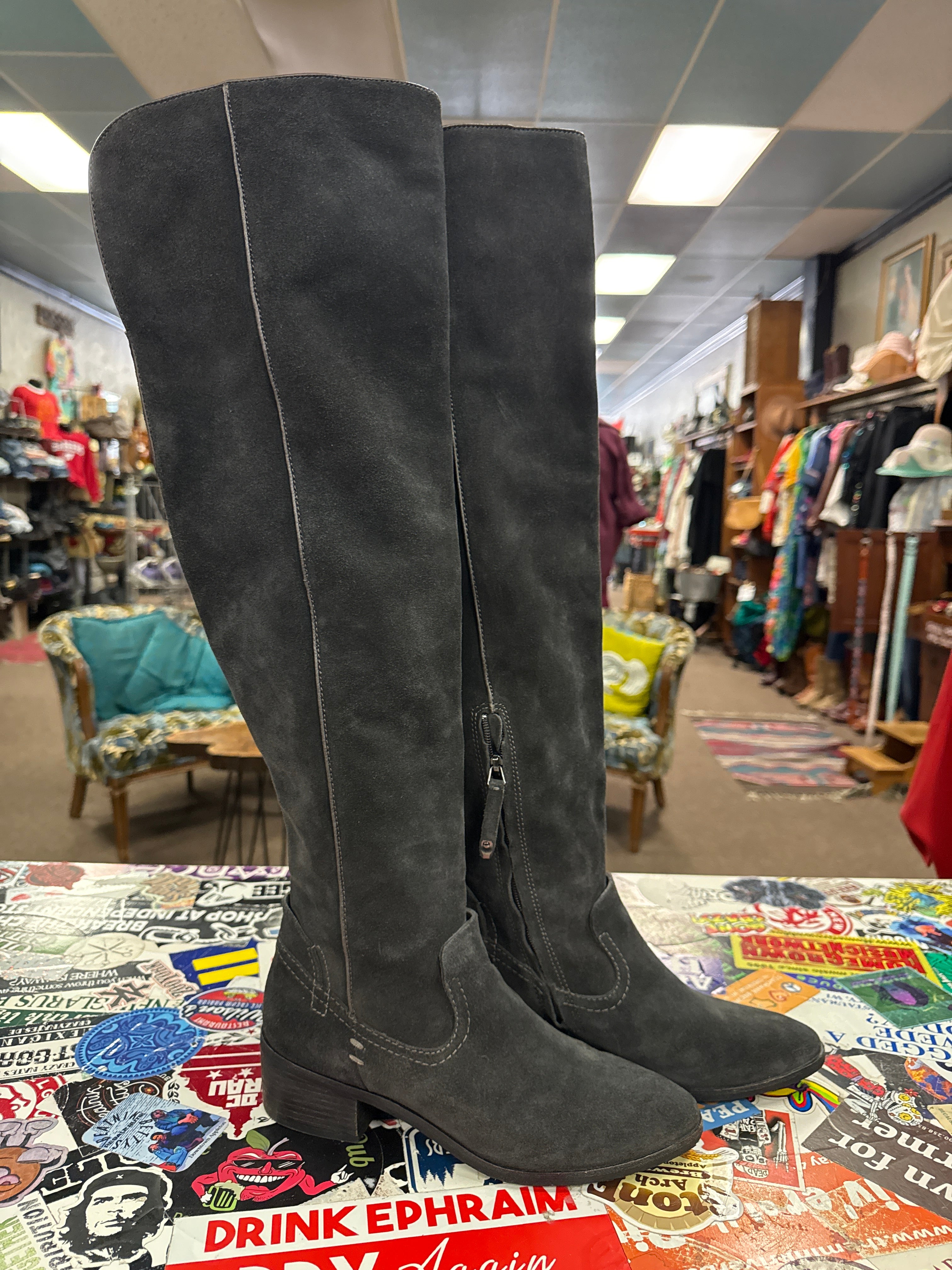 DOLCE VITA OVER THE KNEE SUEDE BOOTS