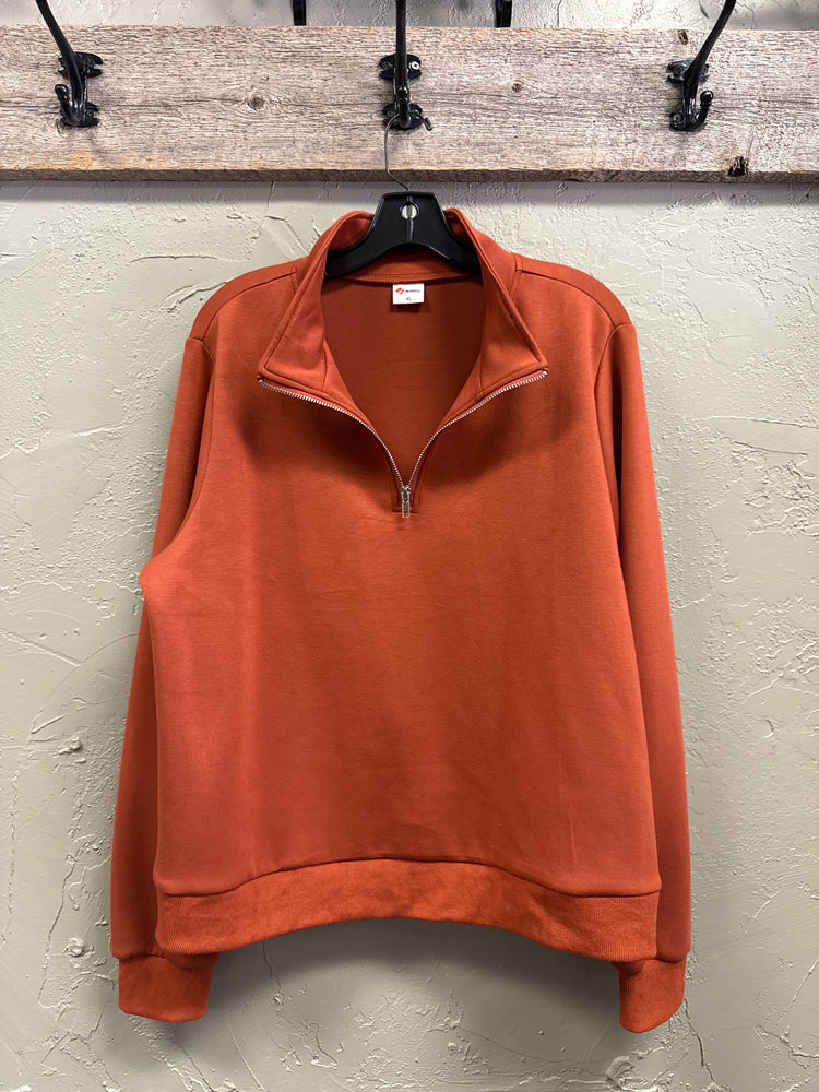 WIHOLL 1/2 ZIP MOCKNECK PULLOVER