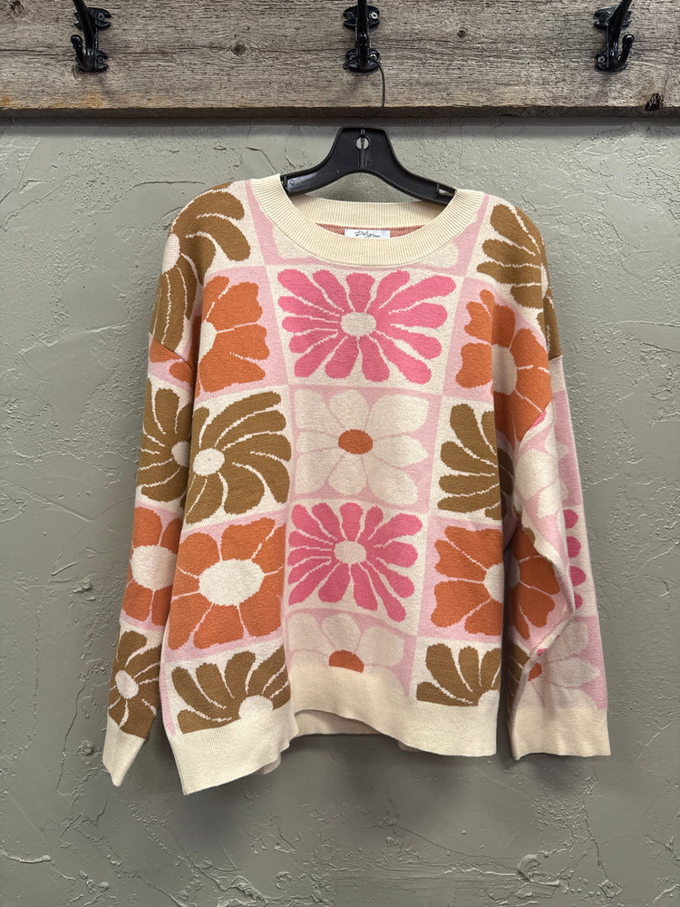 POLAGRAM BOLD BLOSSOMS SWEATER